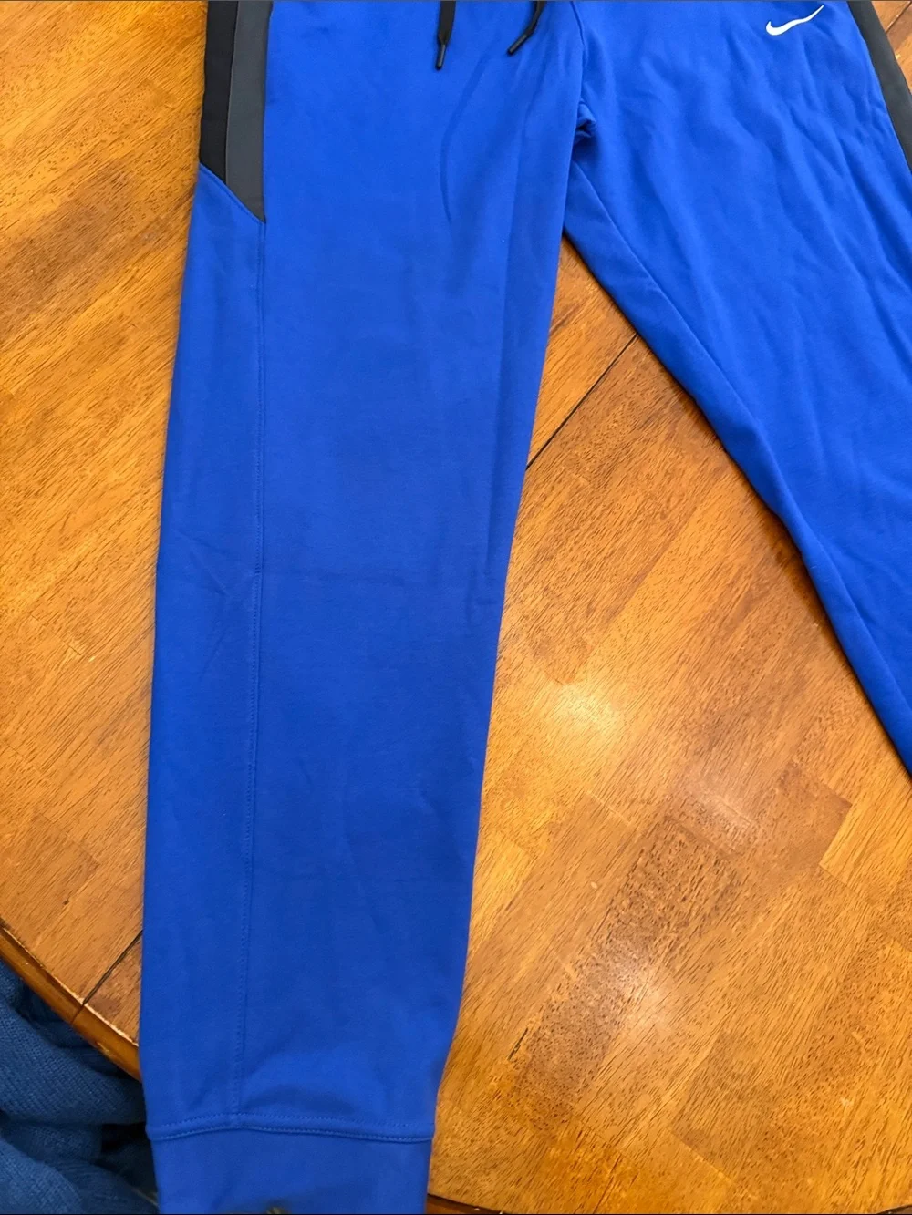 Nike Royal Blue Joggers with Black Panels xl